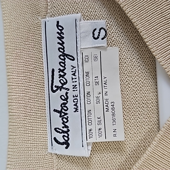 Ladies Salvatore Ferragamo top, sz S - Picture 5 of 6